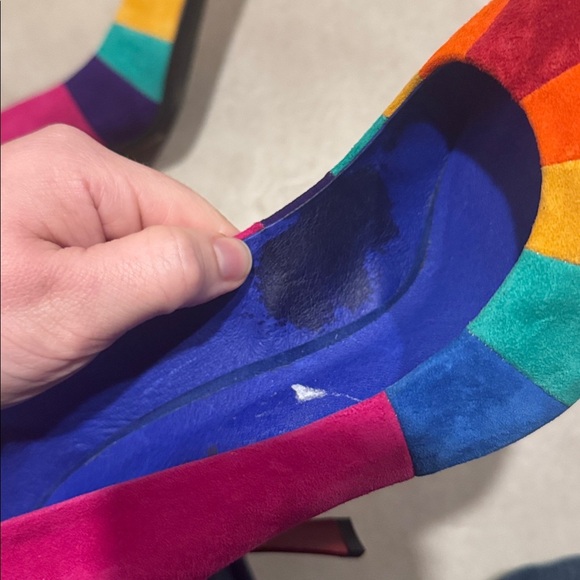 Jeffrey Campbell Women's Marveil Pride Rainbow Pointed Toe Pump Sz US 9.5 - Picture 10 of 12